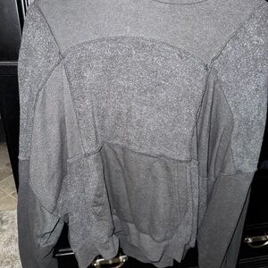 Women’s Gray Hoodie American Eagle checkered black